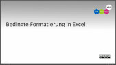 thumbnail of medium Excel: Bedingte Formatierung in Excel