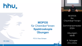 thumbnail of medium MOPOS Chemiker*innen 2024 Spektroskopie Übungen