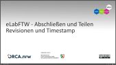 thumbnail of medium eLabFTW: Experimente Abschließen und Teilen - Revisionen und Timestamp