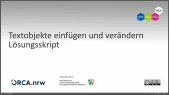 thumbnail of medium Inkscape: Übung: Textobjekte einfügen und verändern